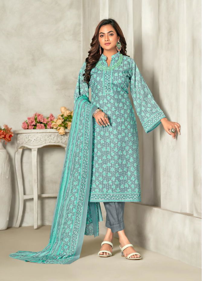 Adhira Vol 4 By Skt Printed Cotton Dress Material Catalog